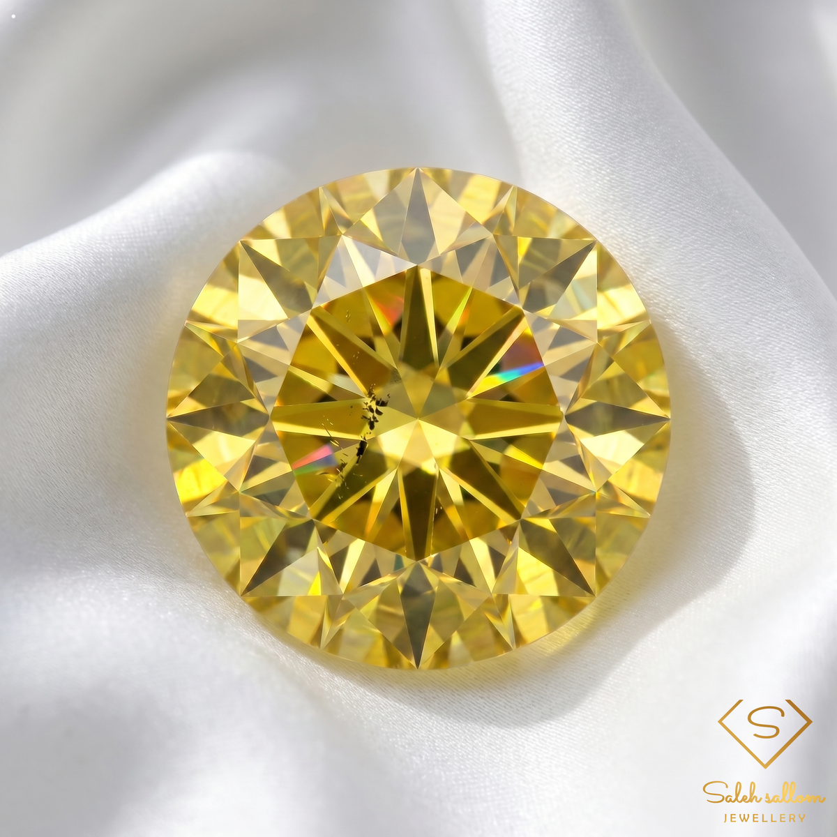 1.98 Ct Natural Greenish Yellow Sphene Semi-Round Cut Gemstone with Adamantine Luster