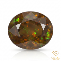 2.89 Ct Natural Greenish Yellow Sphene Oval Cut High Luster Madagascar Loose Gemstone