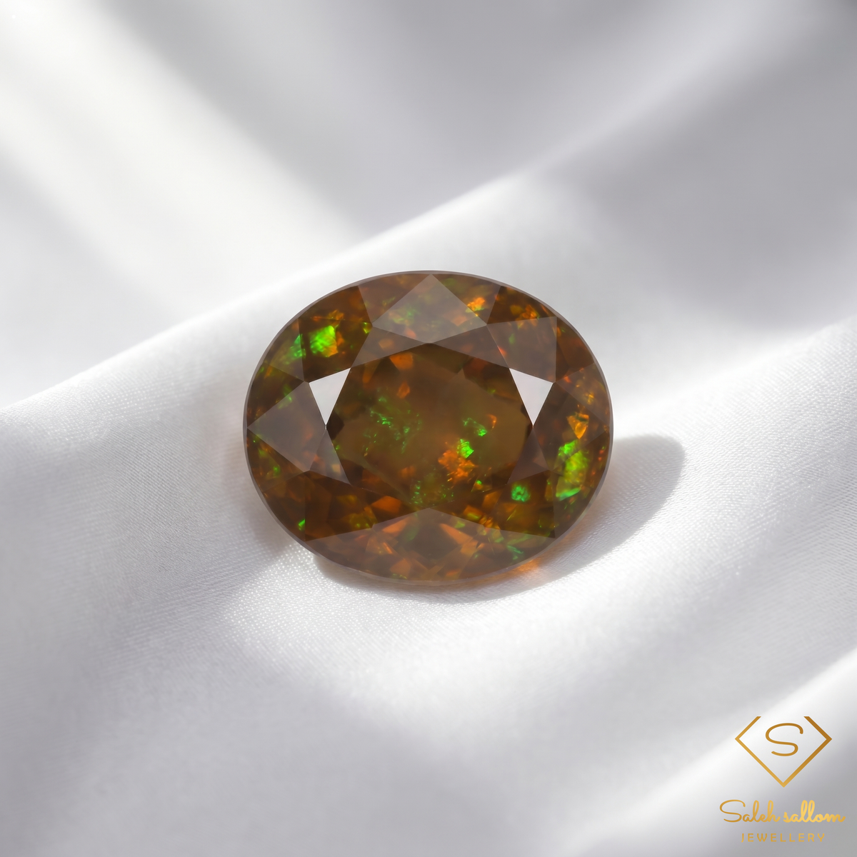 2.89 Ct Natural Greenish Yellow Sphene Oval Cut High Luster Madagascar Loose Gemstone