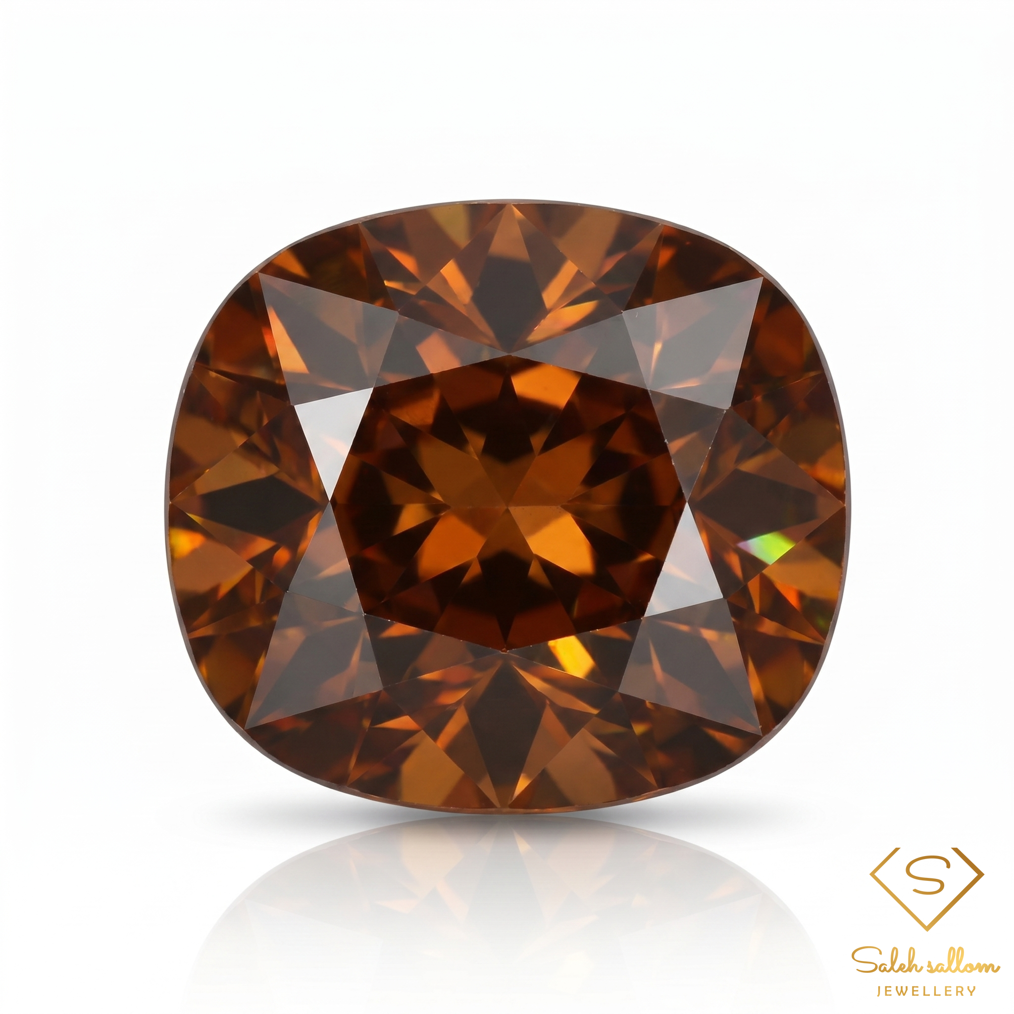 2.15 Ct Natural Greenish Yellow Sphene Cushion Cut VS Clarity High Luster Gemstone Main image