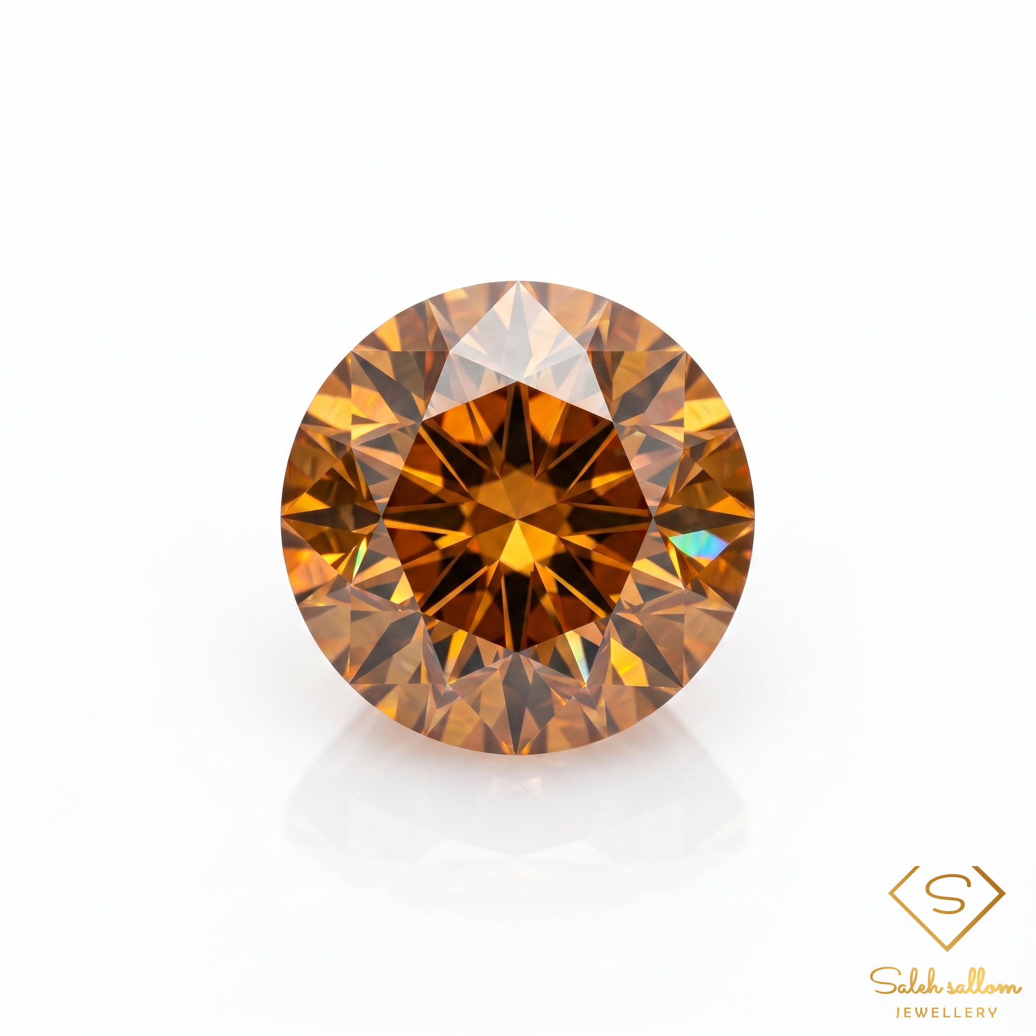 1.13 Ct Natural Greenish Yellow Sphene Round Cut – Exceptional Fire & Brilliance Gemstone Main image