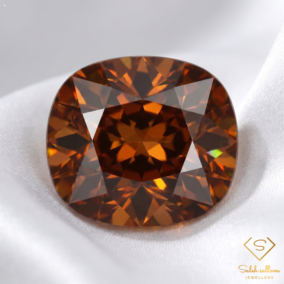 2.15 Ct Natural Greenish Yellow Sphene Cushion Cut VS Clarity High Luster Gemstone