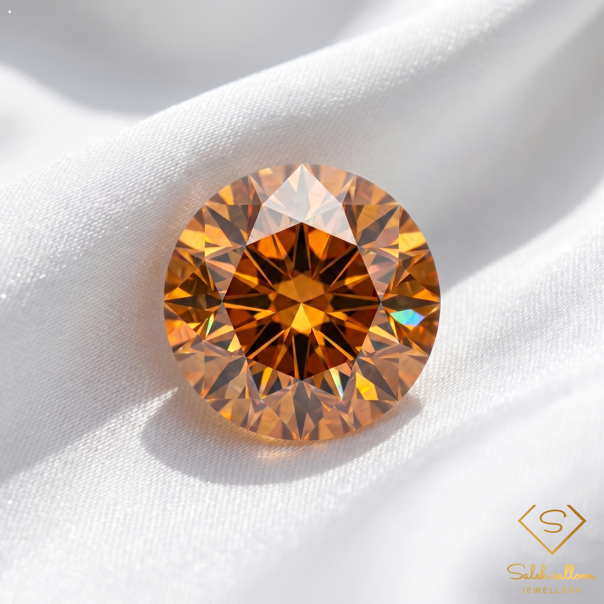 1.13 Ct Natural Greenish Yellow Sphene Round Cut – Exceptional Fire & Brilliance Gemstone