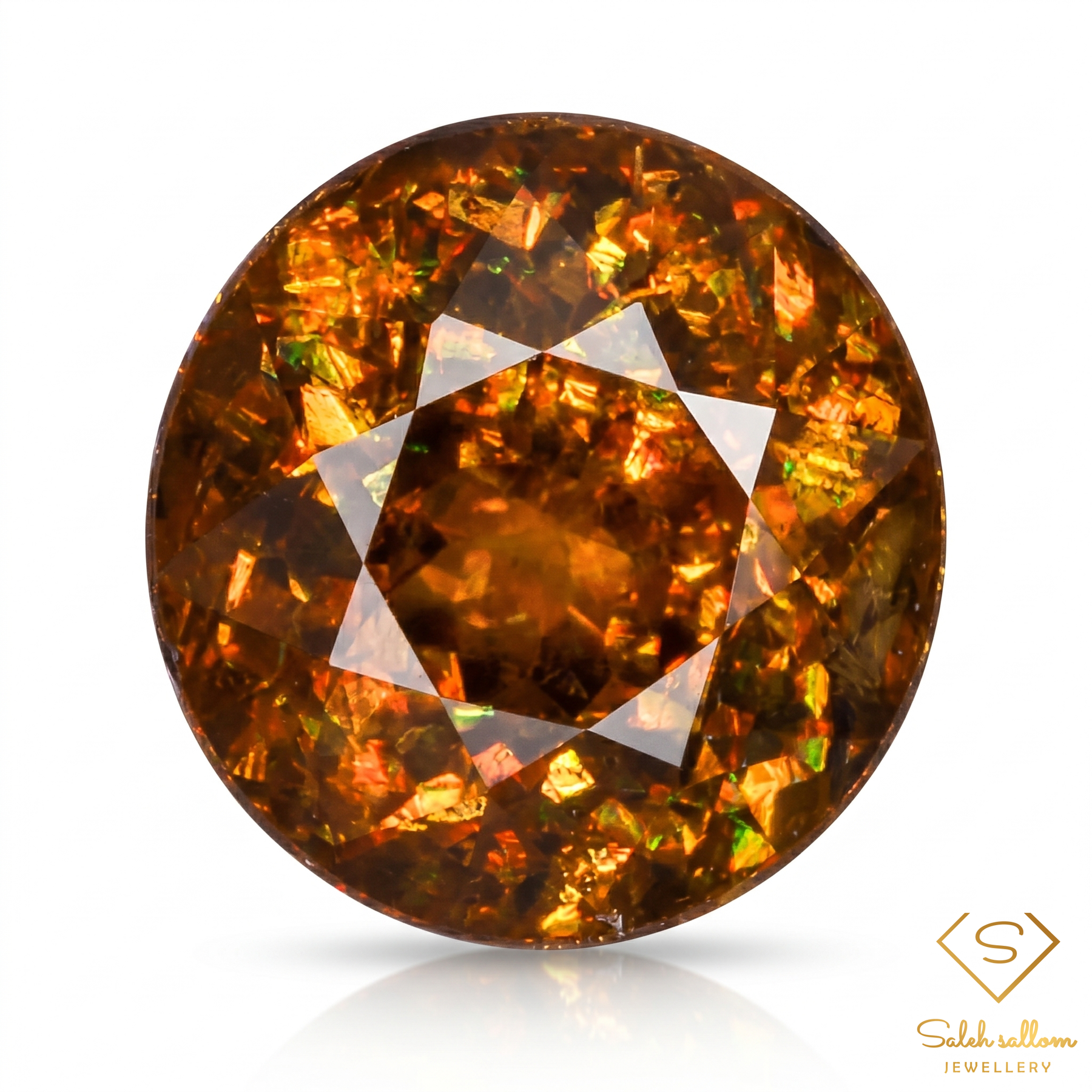 1.03 Ct Natural Greenish Yellow Sphene Round Cut Madagascar Titanite Gemstone Amazing Luster