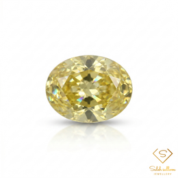 0.90 Ct Natural Greenish Yellow Sphene Oval Cut Madagascar Titanite Gemstone Diamond Luster