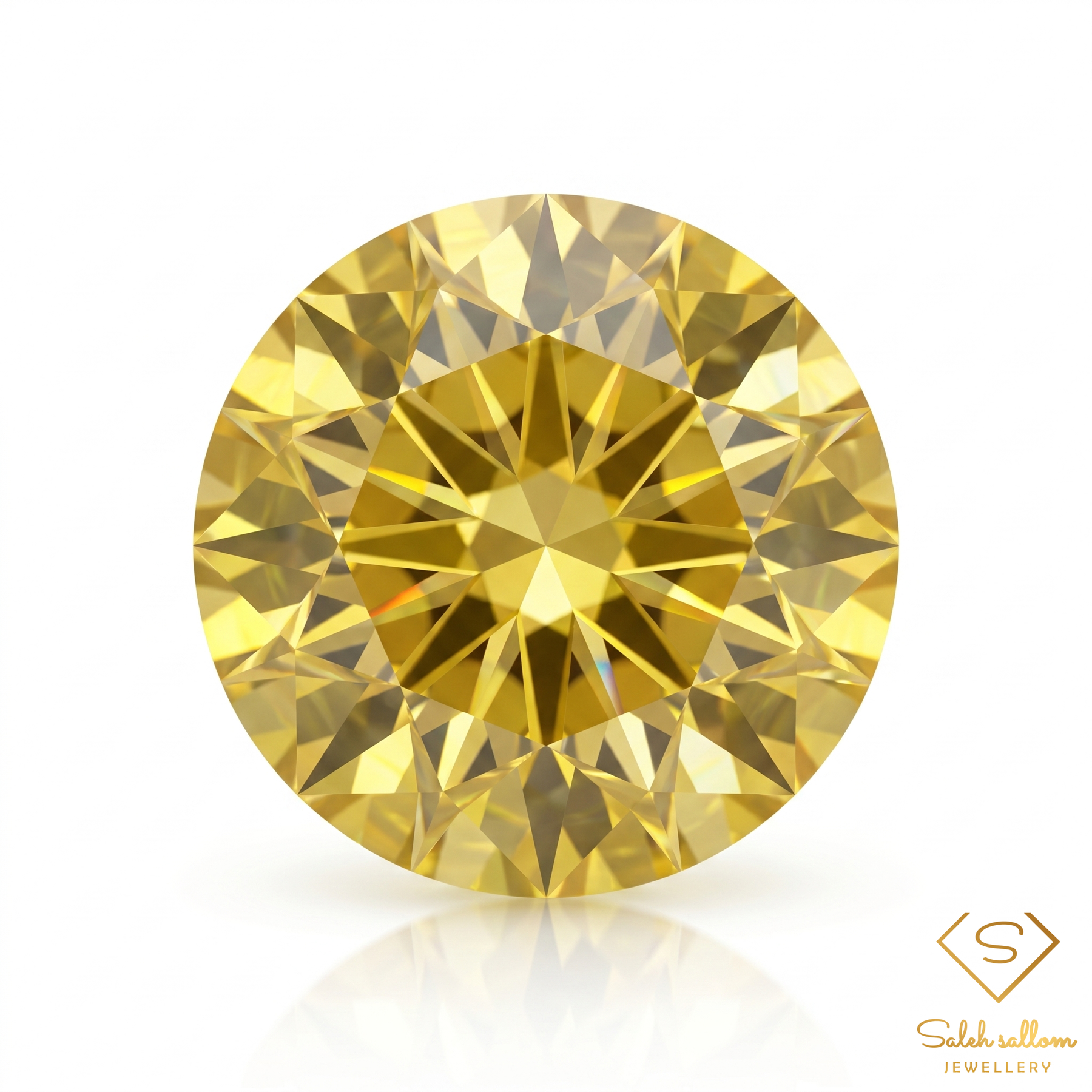 0.59 Ct Natural Yellow Sphene Round Cut Madagascar Titanite Gemstone Amazing Luster
