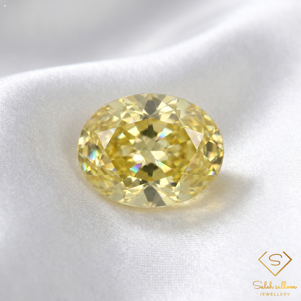 0.90 Ct Natural Greenish Yellow Sphene Oval Cut Madagascar Titanite Gemstone Diamond Luster