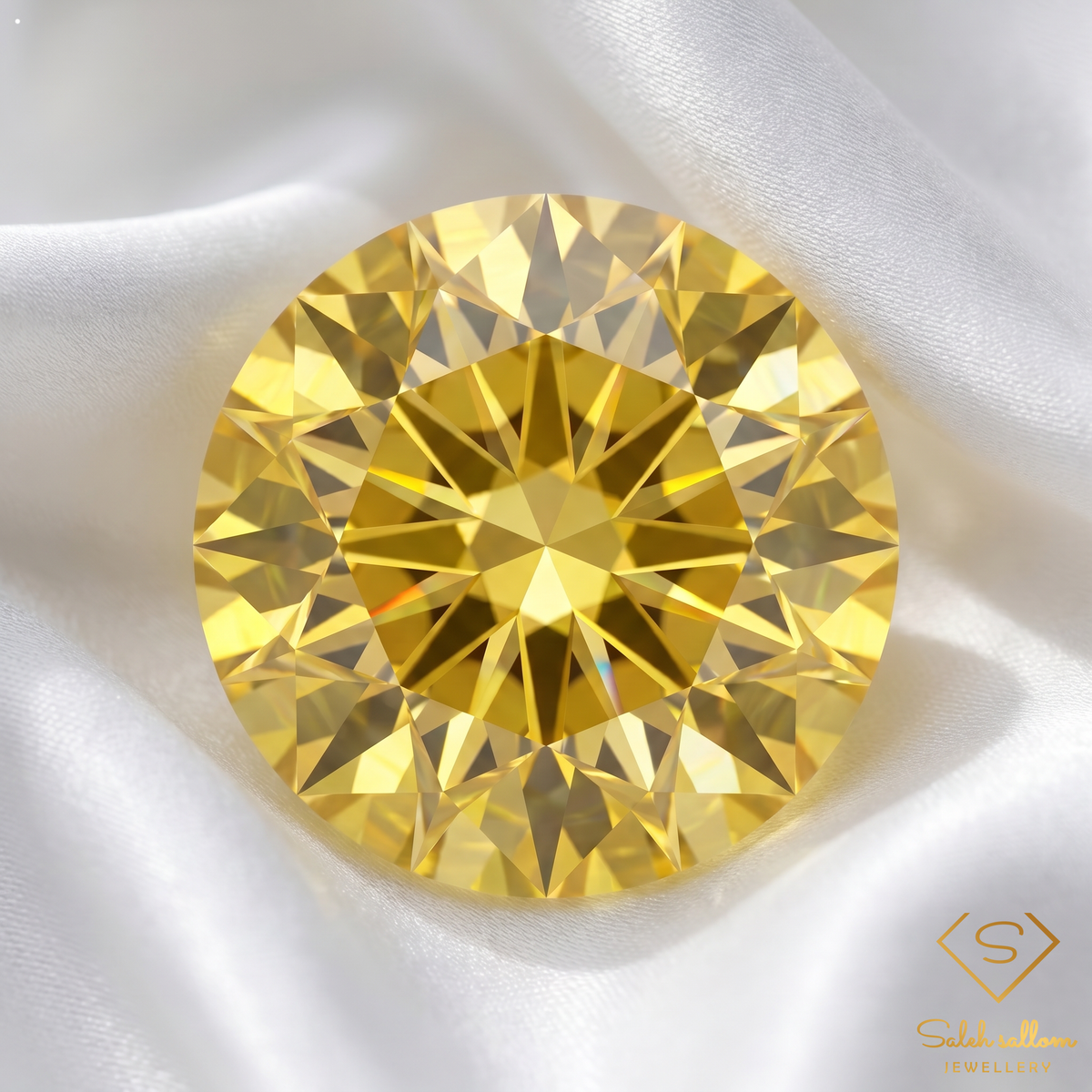 0.59 Ct Natural Yellow Sphene Round Cut Madagascar Titanite Gemstone Amazing Luster