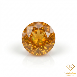 0.98 Ct Natural Greenish Yellow Sphene Round Cut Madagascar Titanite Gemstone Amazing Luster