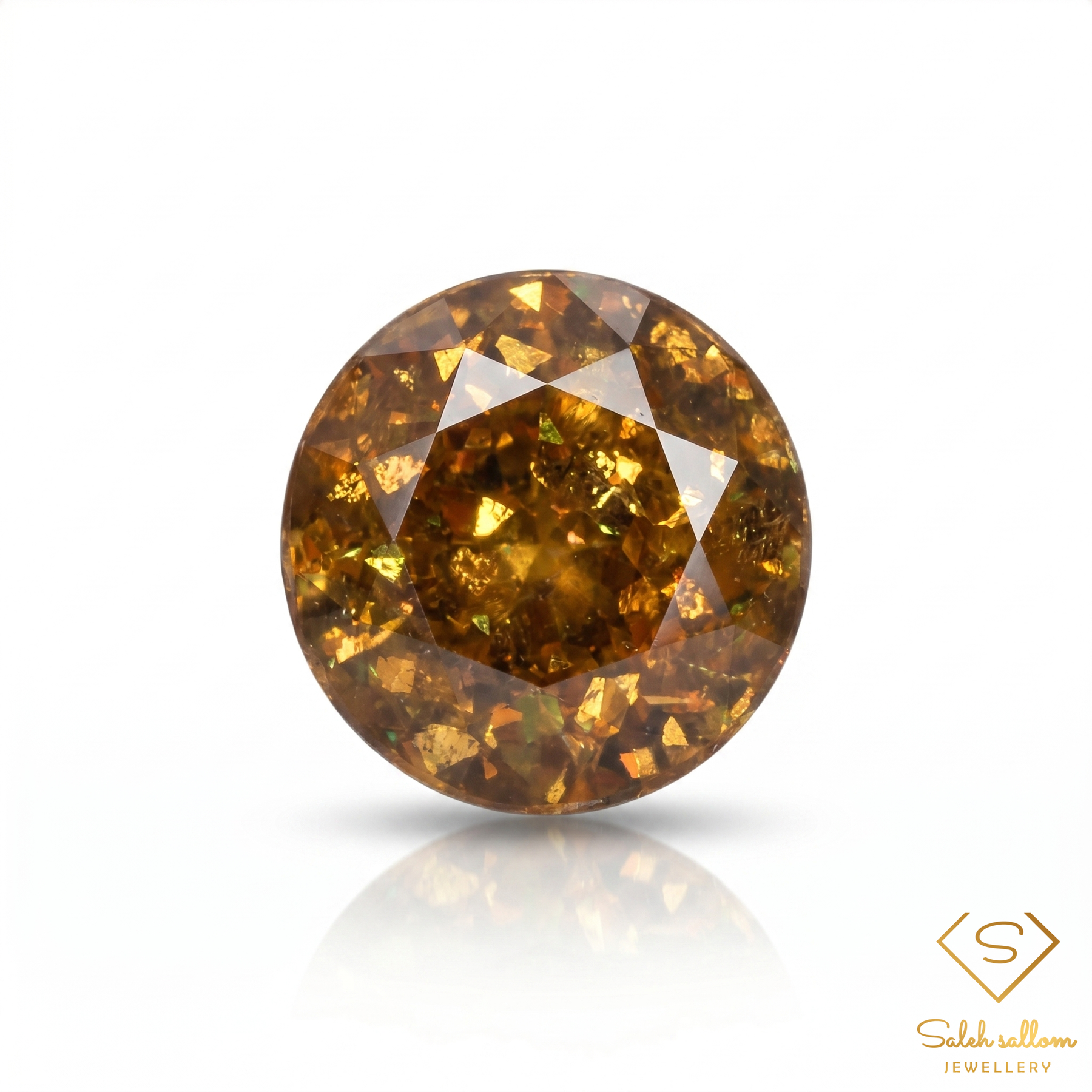 1.01 Ct Natural Greenish Yellow Sphene Round Cut Titanite Gemstone Adamantine Luster