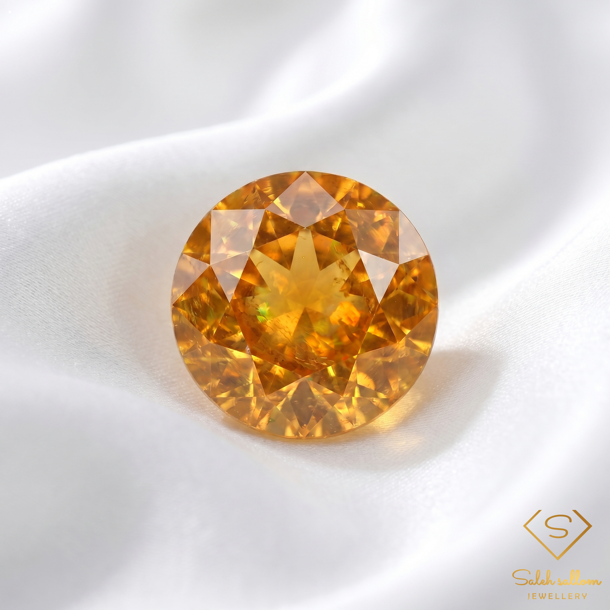 0.98 Ct Natural Greenish Yellow Sphene Round Cut Madagascar Titanite Gemstone Amazing Luster