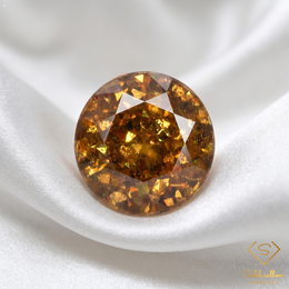 1.01 Ct Natural Greenish Yellow Sphene Round Cut Titanite Gemstone Adamantine Luster