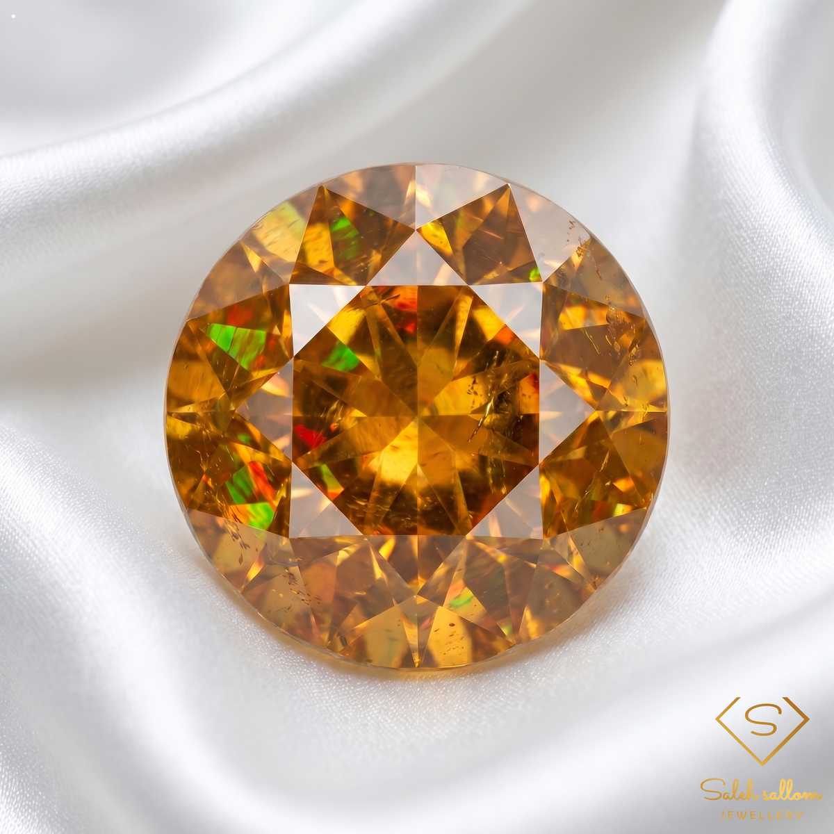 0.92 Ct Natural Greenish Yellow Sphene Round Cut Titanite Gemstone Amazing Luster