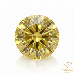 0.63 Ct Natural Greenish Yellow Sphene Round Cut Madagascar Titanite Gemstone High Luster