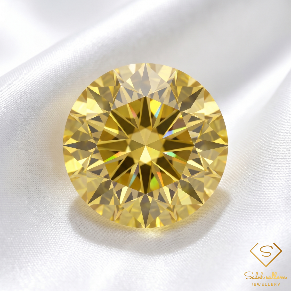 0.63 Ct Natural Greenish Yellow Sphene Round Cut Madagascar Titanite Gemstone High Luster