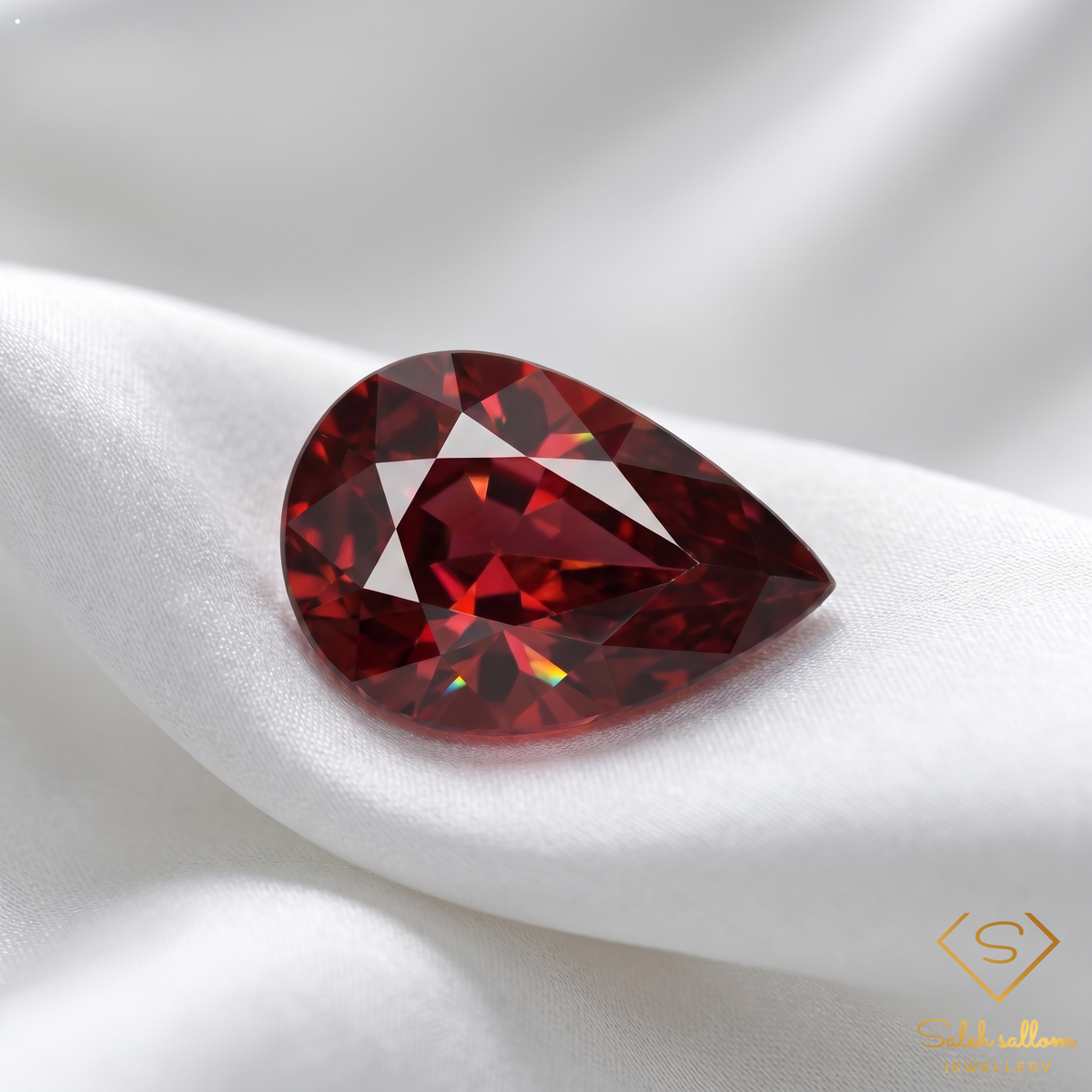 1.15 Ct Natural Unheated Rubellite Tourmaline Pear Cut Reddish Purple Gemstone
