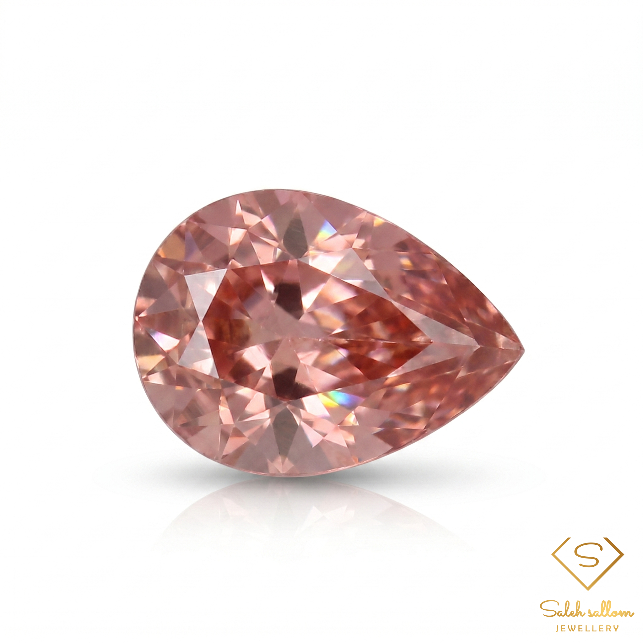 1.37 Ct Natural Unheated Purplish Pink Tourmaline Pear Cut African Gemstone Main image