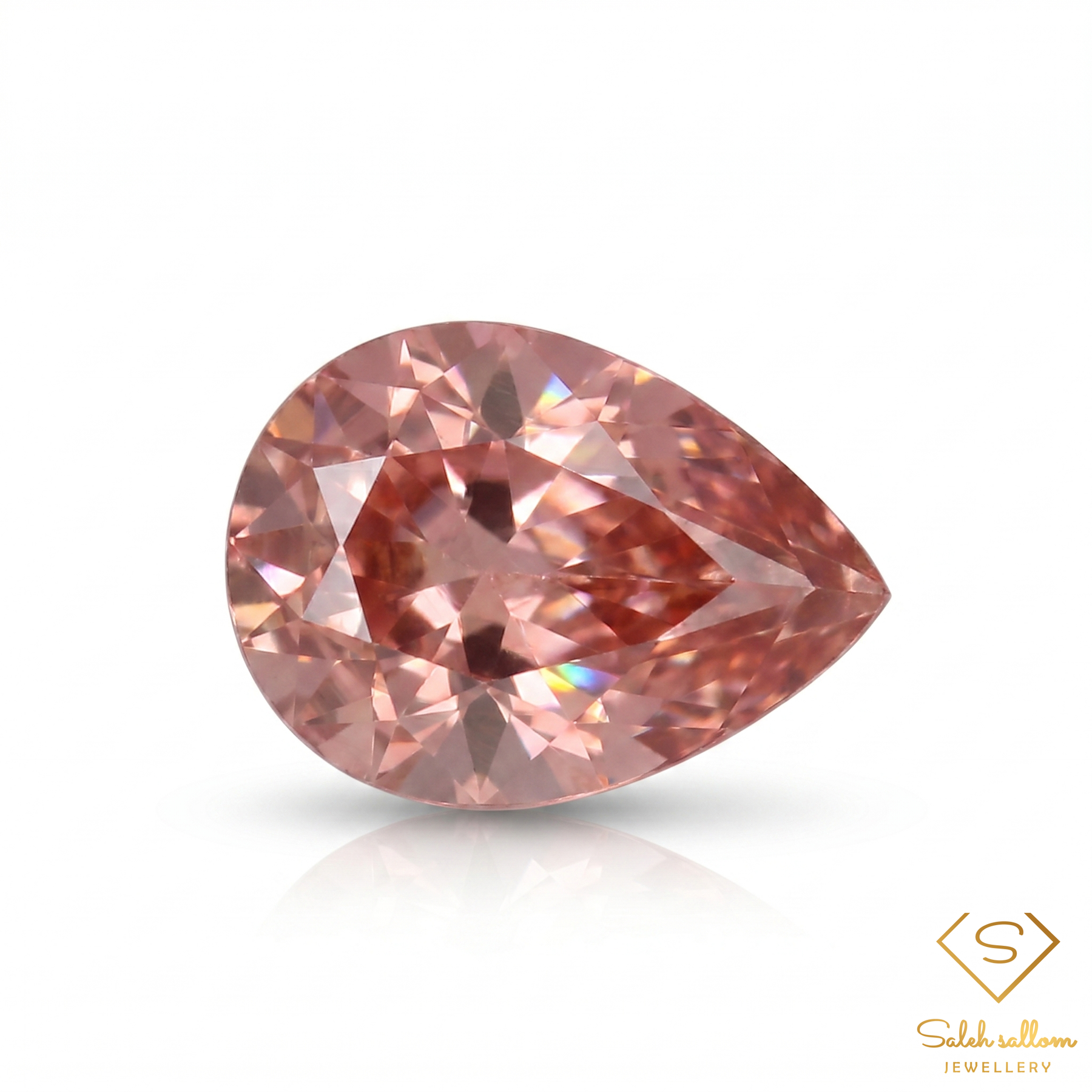 1.37 Ct Natural Unheated Purplish Pink Tourmaline Pear Cut African Gemstone