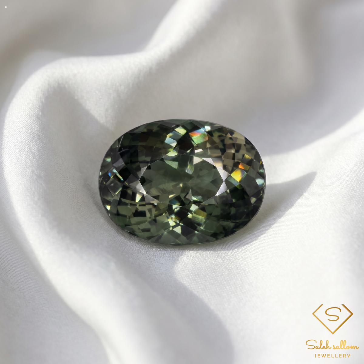 5.44 Ct Natural Unheated Green Tourmaline VS Oval Cut Mozambique Gemstone