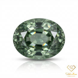 2.43 Ct Natural Unheated Green Tourmaline Oval Cut Mozambique Gemstone