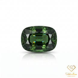 2.32 Ct Natural Unheated Green Tourmaline Cushion Cut Loose Gemstone