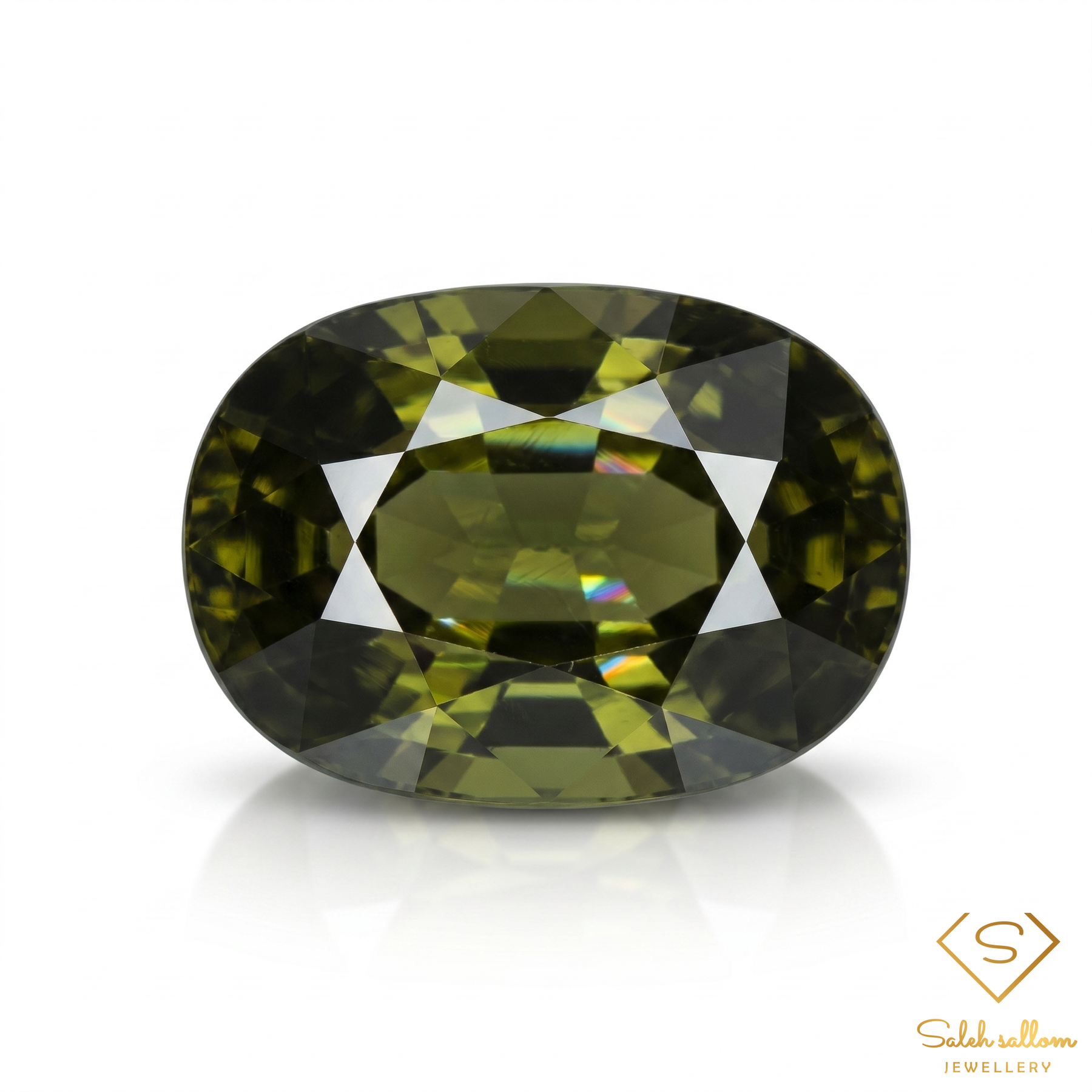 1.82 Ct Natural Unheated Chrome Tourmaline VS Oval Cut Tanzania Gemstone