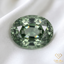 2.43 Ct Natural Unheated Green Tourmaline Oval Cut Mozambique Gemstone