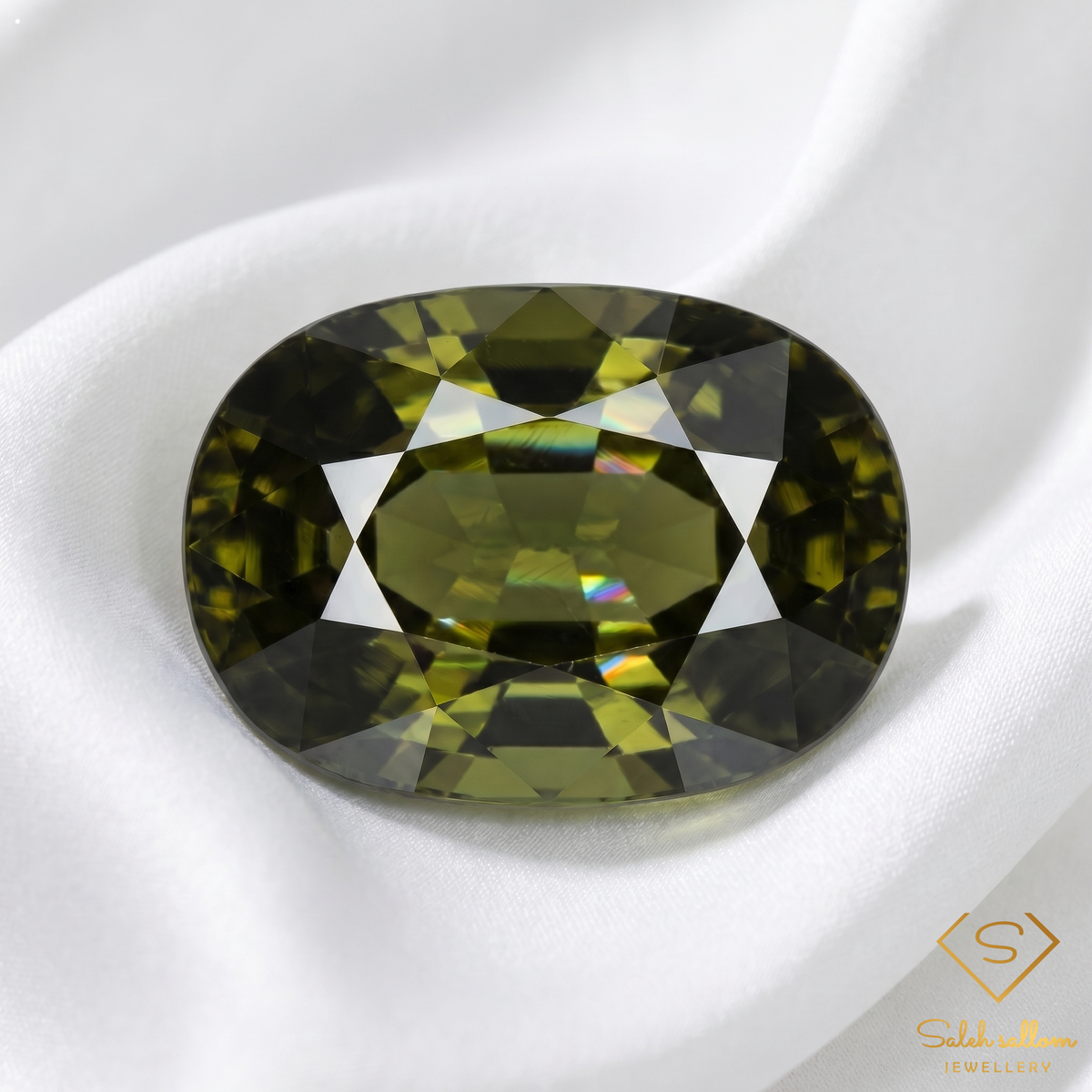 1.82 Ct Natural Unheated Chrome Tourmaline VS Oval Cut Tanzania Gemstone
