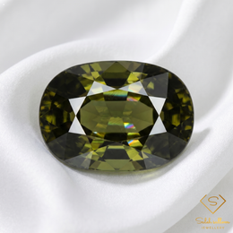 1.82 Ct Natural Unheated Chrome Tourmaline VS Oval Cut Tanzania Gemstone
