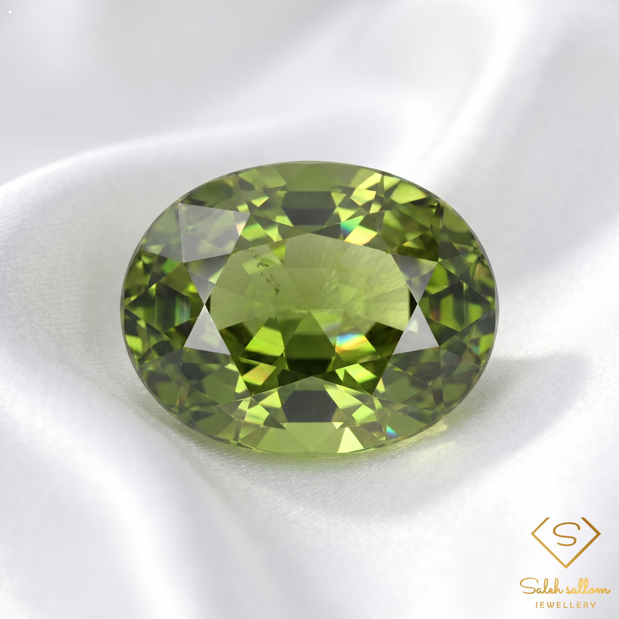 1.57 Ct Natural Unheated Green Tourmaline VS Oval Cut Mozambique Gemstone Secondary image