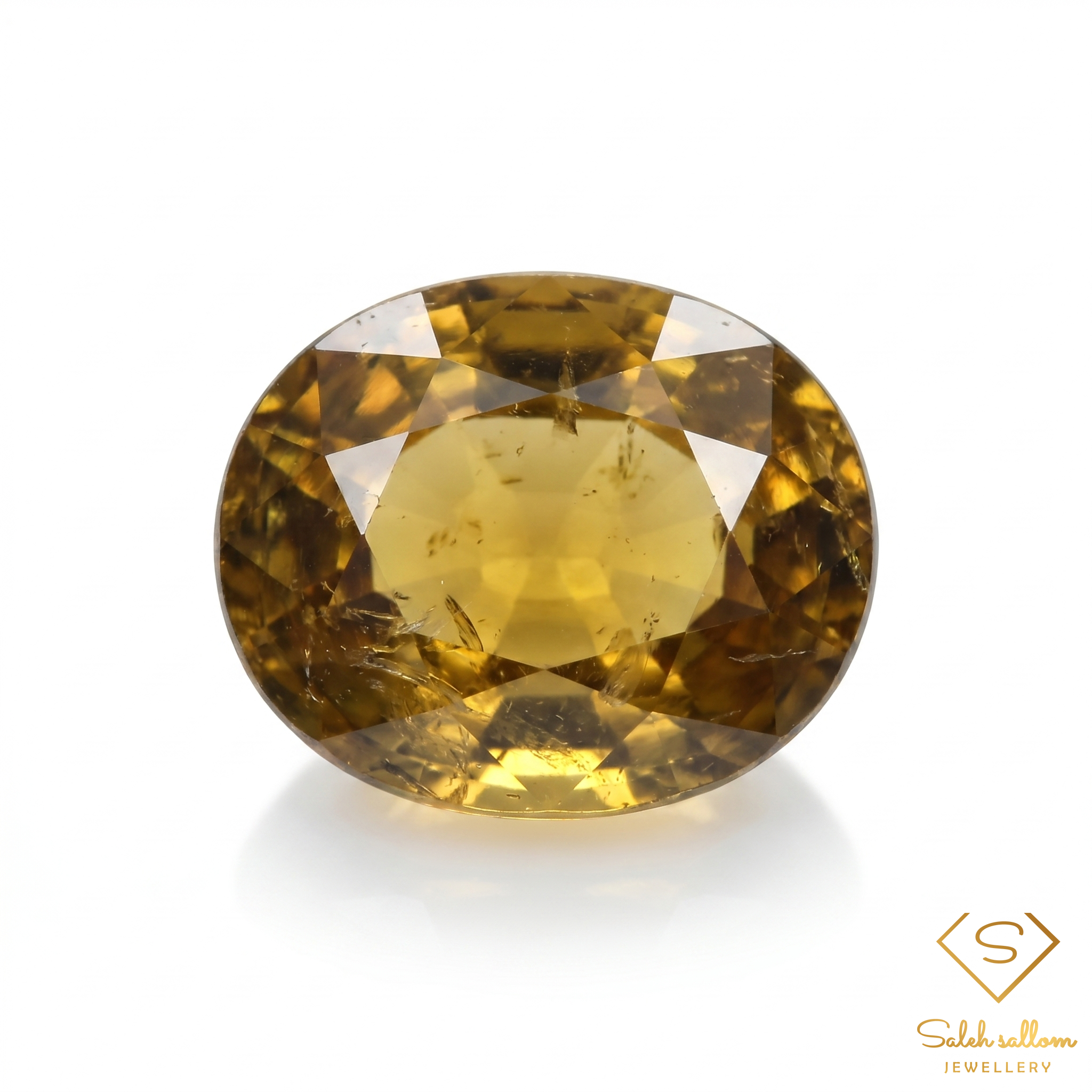 0.84 Ct Natural Unheated Yellowish Green Tourmaline Oval Cut African Gemstone Main image