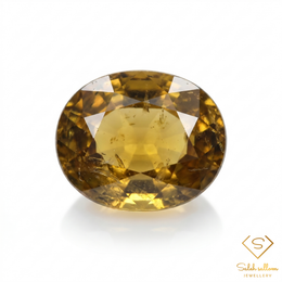 0.84 Ct Natural Unheated Yellowish Green Tourmaline Oval Cut African Gemstone