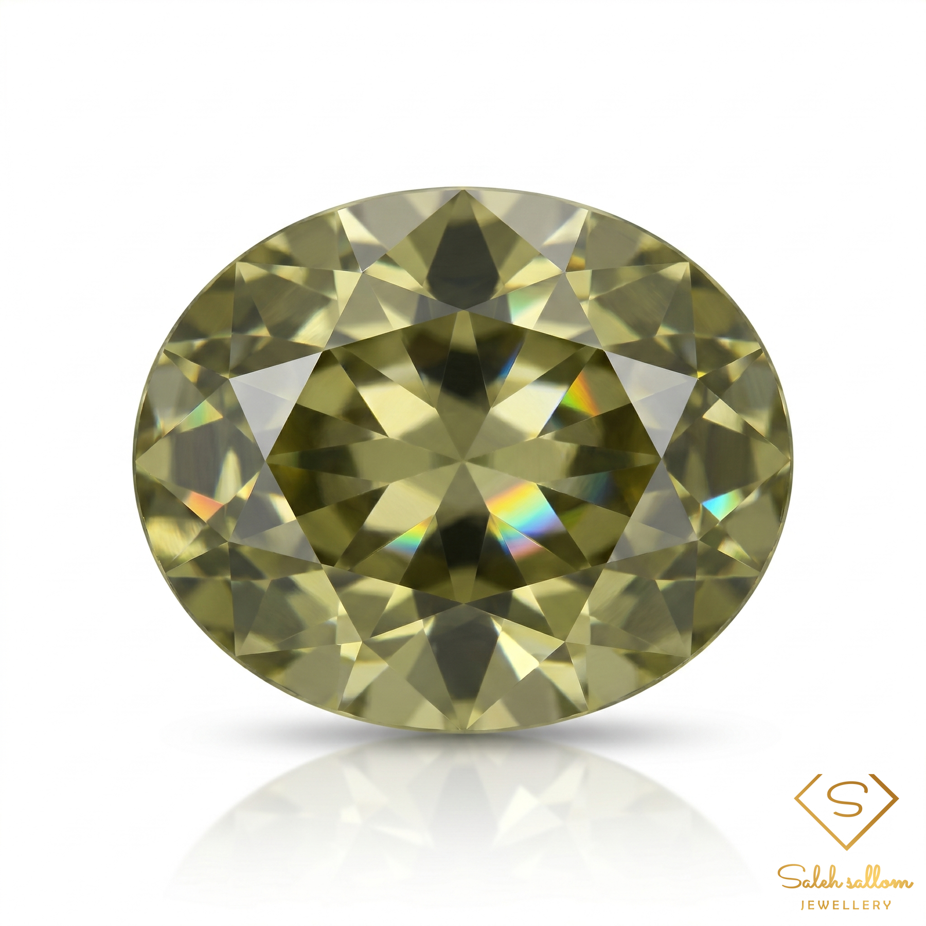 0.81 Ct Natural Unheated Greenish Yellow Tourmaline VS Clarity Oval Cut African Gemstone