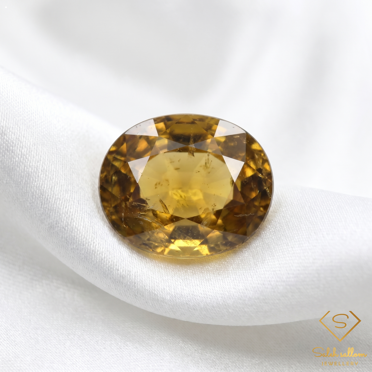 0.84 Ct Natural Unheated Yellowish Green Tourmaline Oval Cut African Gemstone