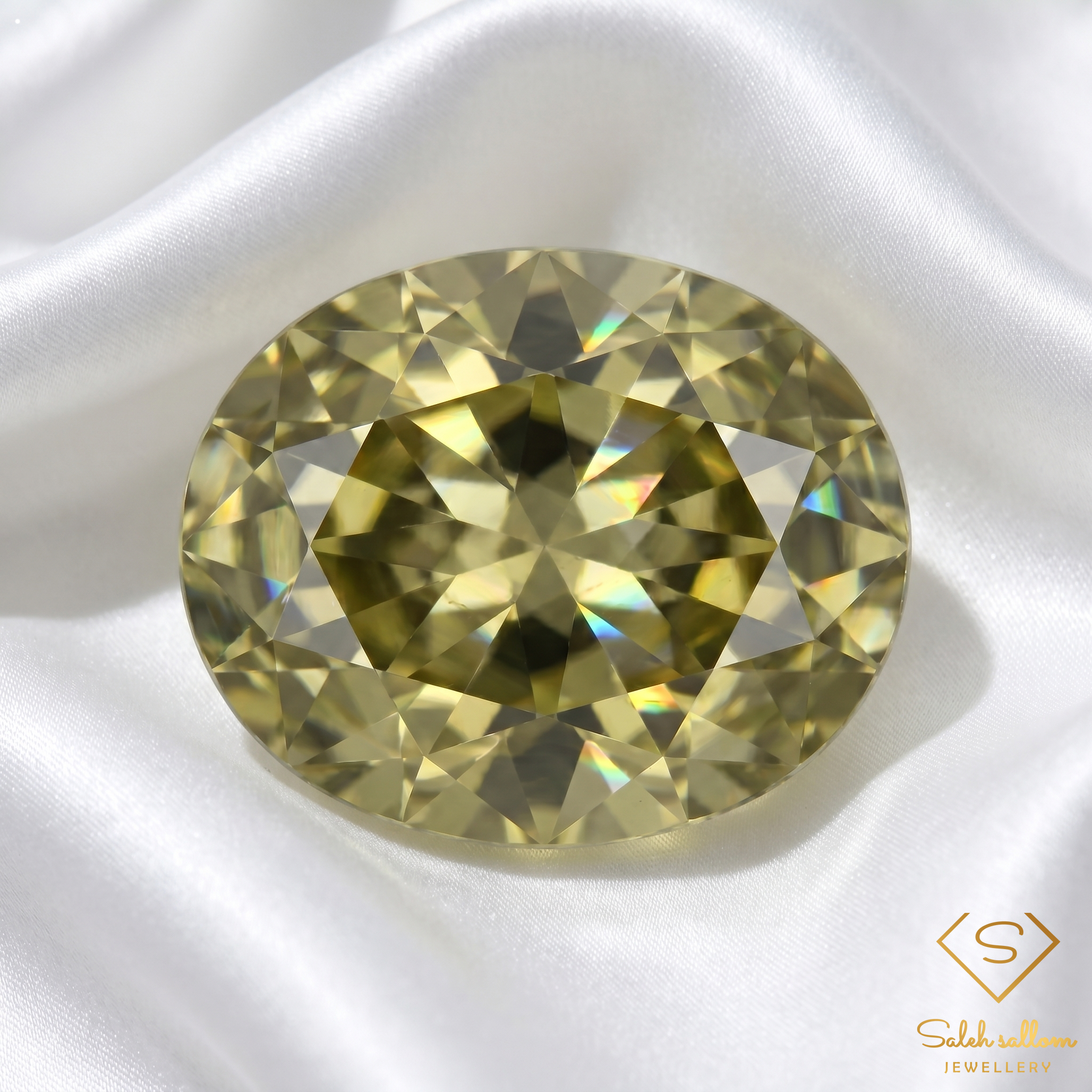 0.81 Ct Natural Unheated Greenish Yellow Tourmaline VS Clarity Oval Cut African Gemstone Secondary image