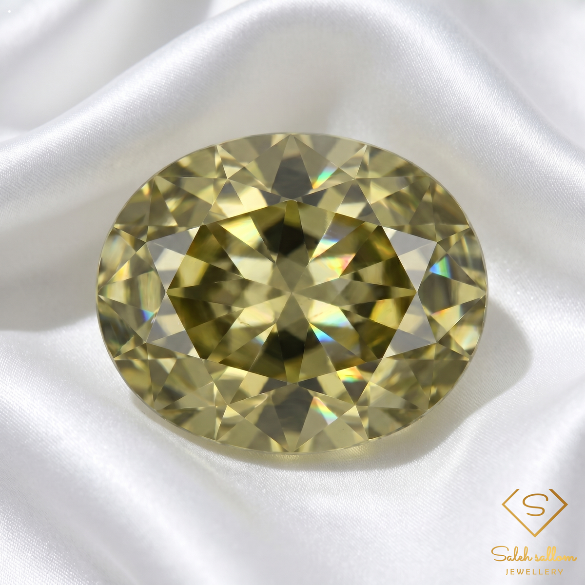 0.81 Ct Natural Unheated Greenish Yellow Tourmaline VS Clarity Oval Cut African Gemstone