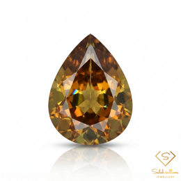 0.40 Ct Natural Unheated Yellow-Green Tourmaline Pear Cut VS Clarity African Gemstone