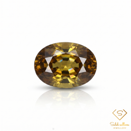 1.60 Ct Natural Unheated Yellowish Green Tourmaline VS Clarity Oval Cut African Gemstone