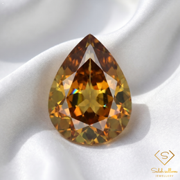 0.40 Ct Natural Unheated Yellow-Green Tourmaline Pear Cut VS Clarity African Gemstone