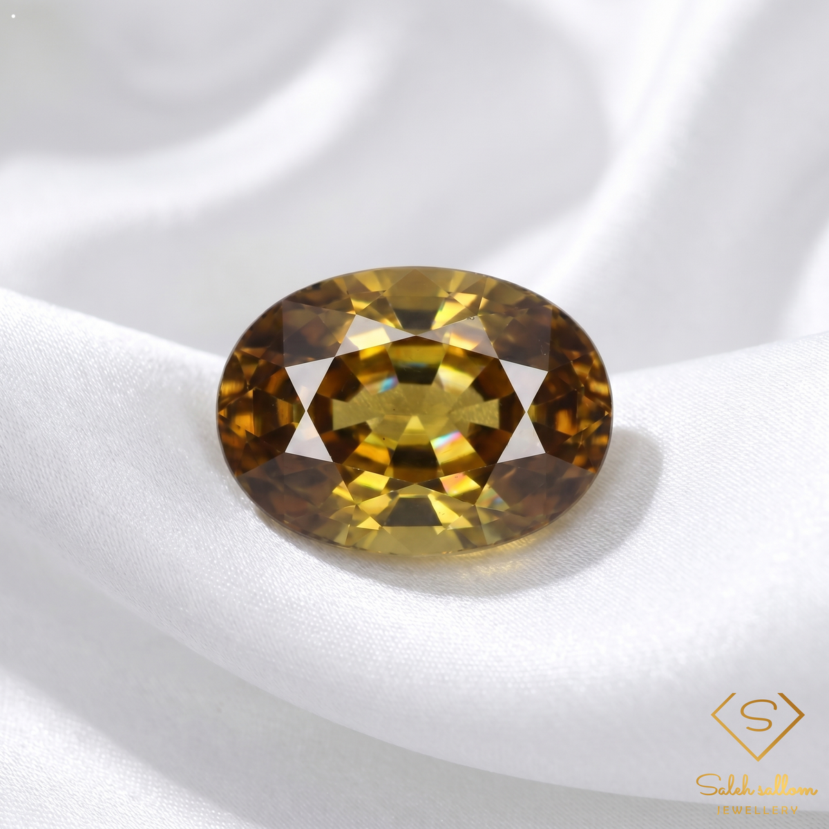 1.60 Ct Natural Unheated Yellowish Green Tourmaline VS Clarity Oval Cut African Gemstone