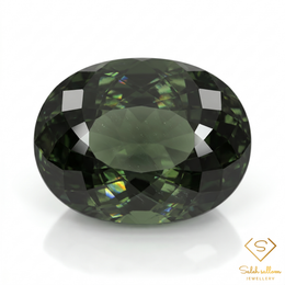 5.70 Ct Natural Unheated Green Tourmaline Oval Cut Mozambique Gemstone