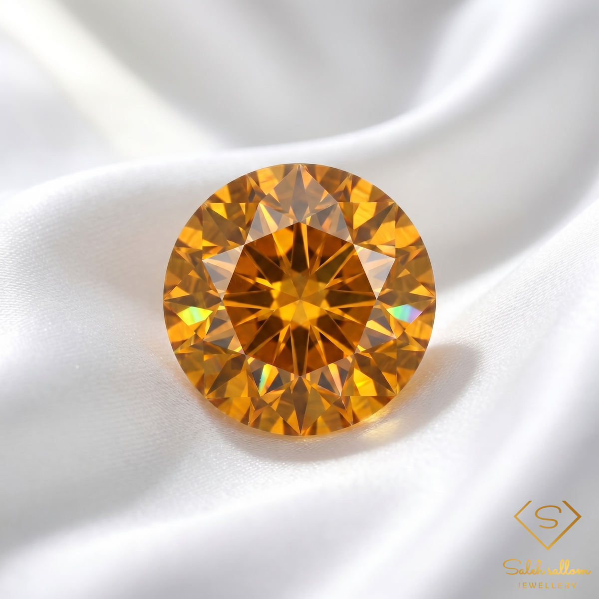 3.06 Ct Natural Unheated Greenish Yellow Tourmaline VS Clarity Round Cut Mozambique Gemstone