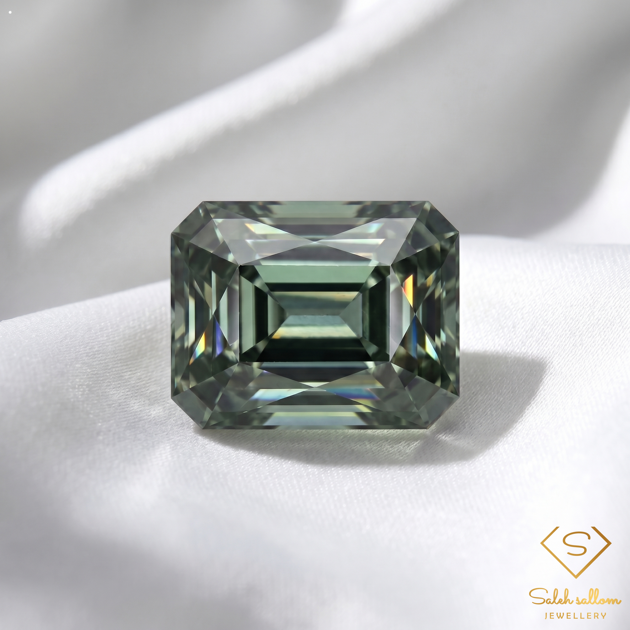 4.38 Ct Natural Unheated Green Tourmaline VS Clarity Octagon Cut Mozambique Gemstone Secondary image