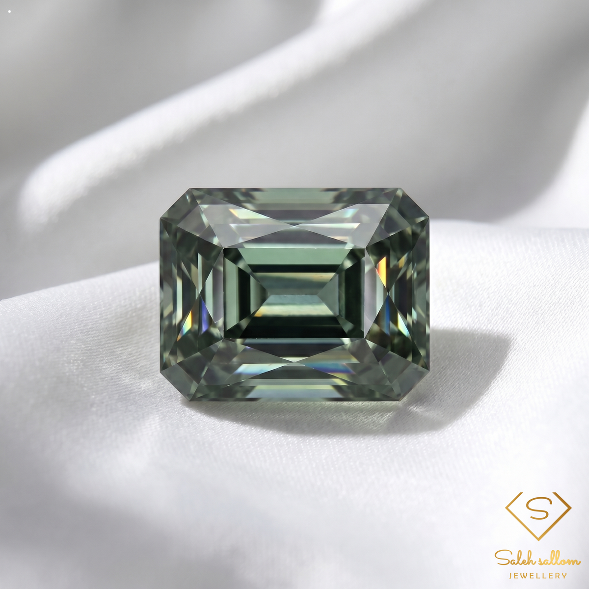 4.38 Ct Natural Unheated Green Tourmaline VS Clarity Octagon Cut Mozambique Gemstone