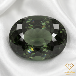 5.70 Ct Natural Unheated Green Tourmaline Oval Cut Mozambique Gemstone