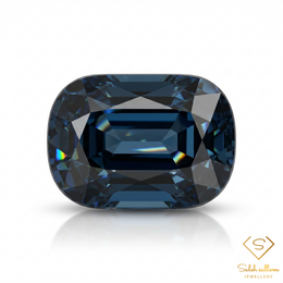 2.22 Ct Natural Unheated Bluish Green Tourmaline Cushion Cut Mozambique Gemstone