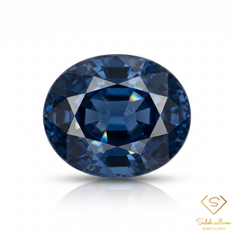 1.14 Ct Natural Unheated Greenish Blue Indicolite Tourmaline Oval Cut Gemstone