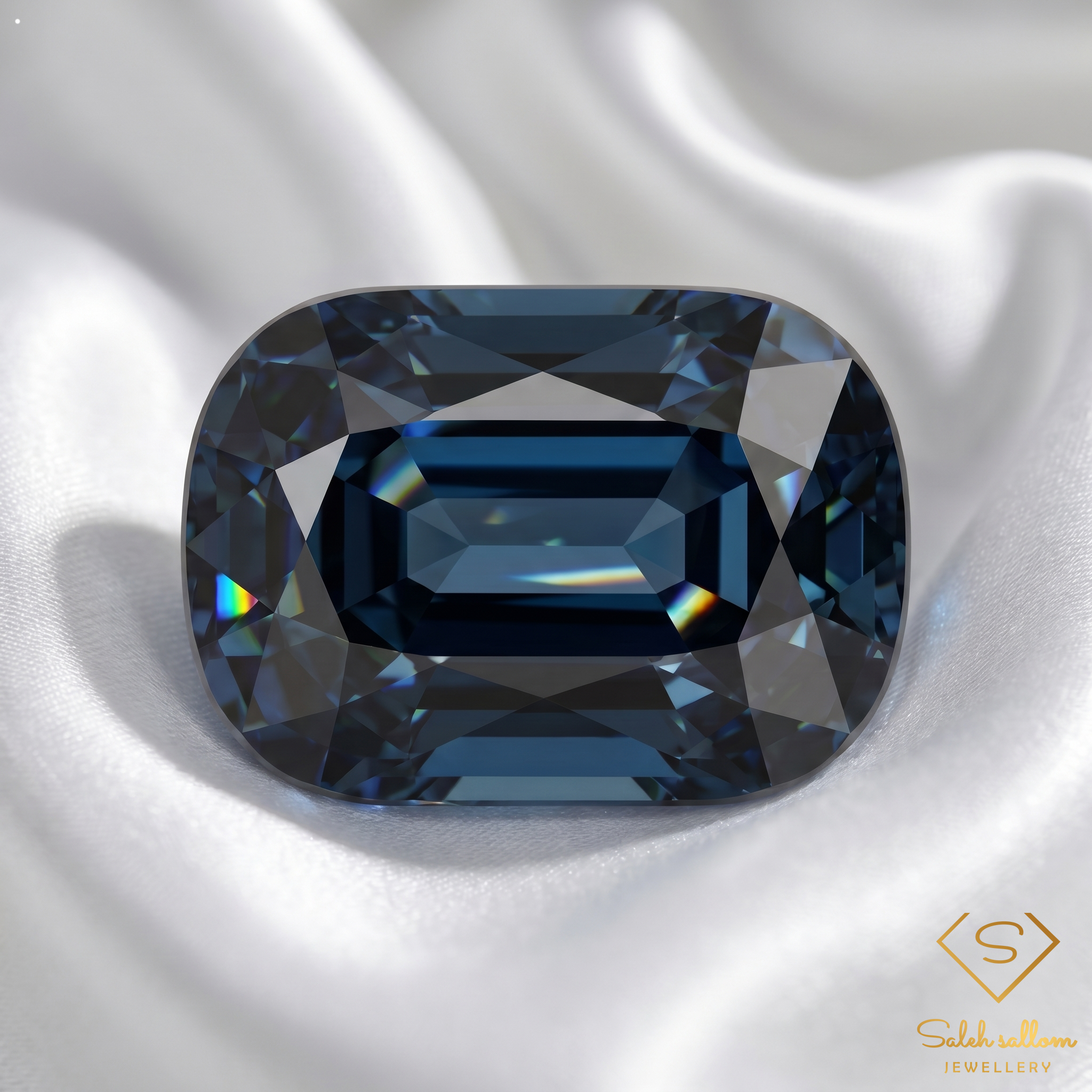 2.22 Ct Natural Unheated Bluish Green Tourmaline Cushion Cut Mozambique Gemstone Secondary image