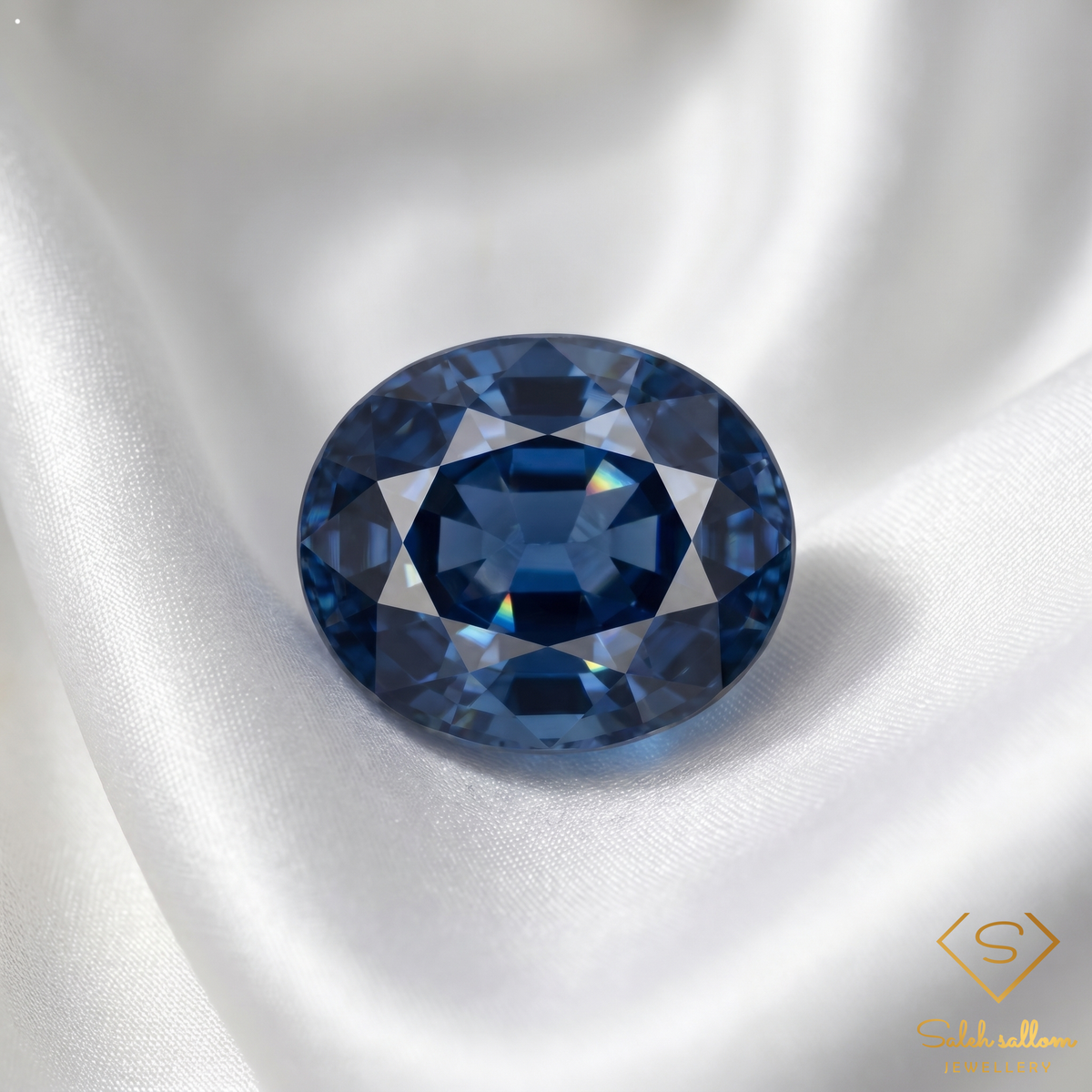 1.14 Ct Natural Unheated Greenish Blue Indicolite Tourmaline Oval Cut Gemstone
