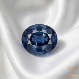 1.14 Ct Natural Unheated Greenish Blue Indicolite Tourmaline Oval Cut Gemstone
